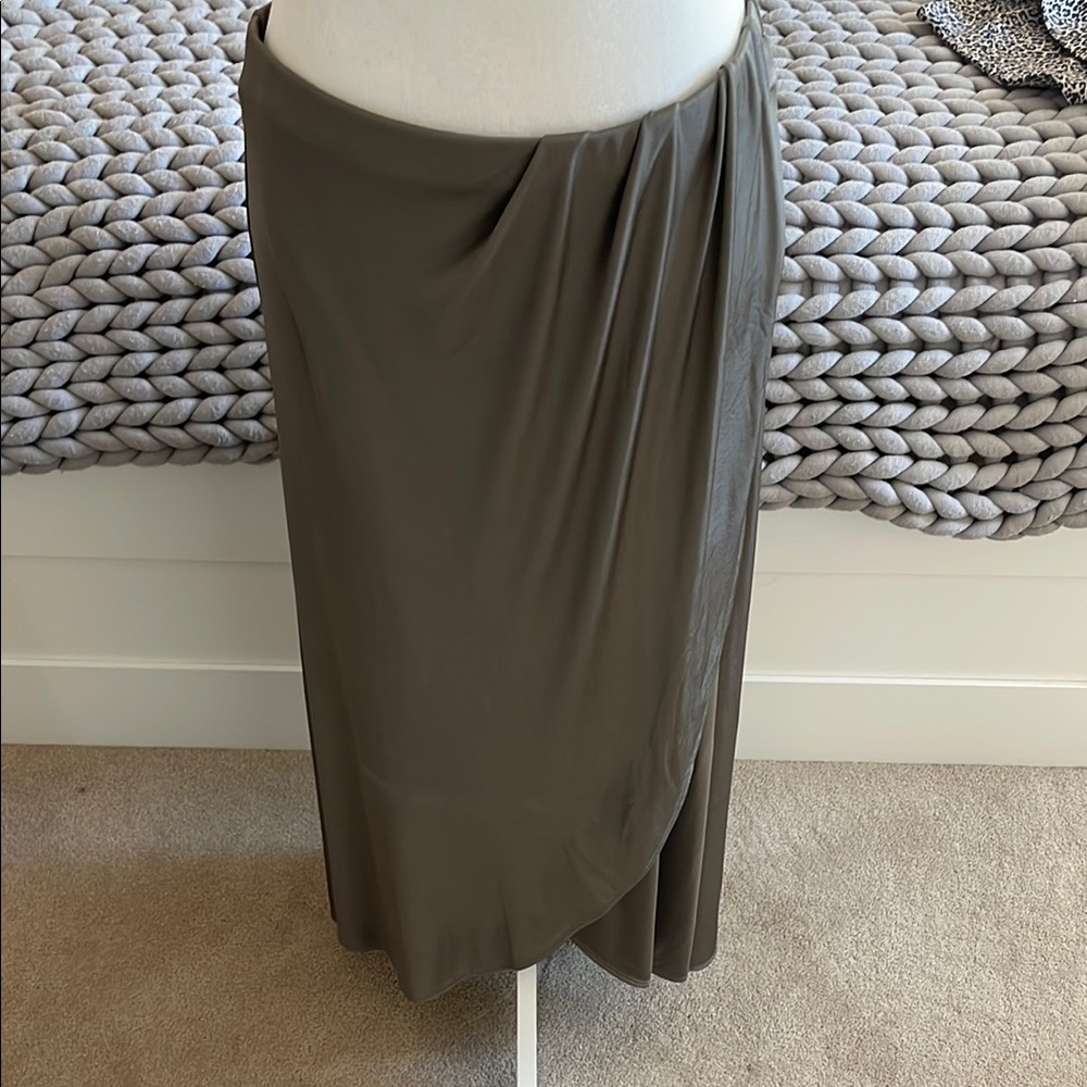 Free People wrap maxi skirt with draped waist